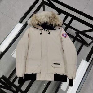 Canada Goose Expedition white Unisex Hooded Parka